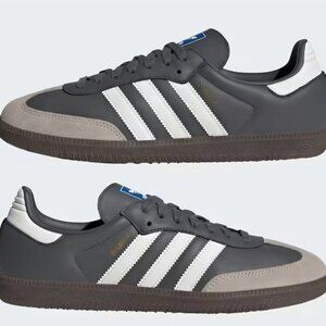 Size 10.5 - Adidas Samba OG Grey Core White Gum